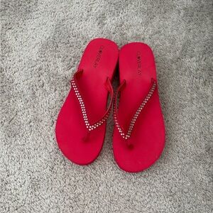 Red Women's Flip Flops